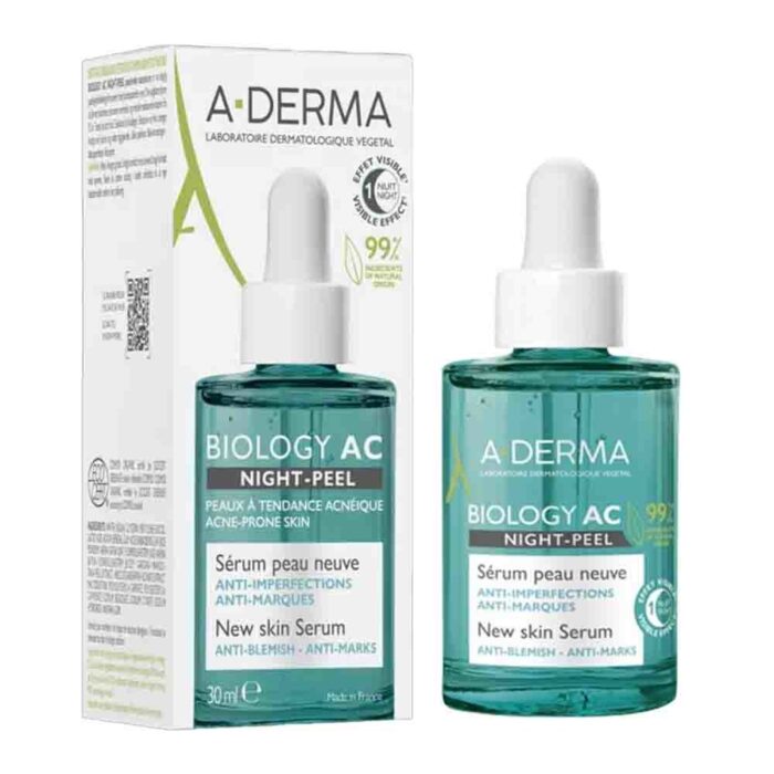 ADERMA BIOLOGY AC NIGHT-PEEL SERUM PEAU NEUVE 30ML