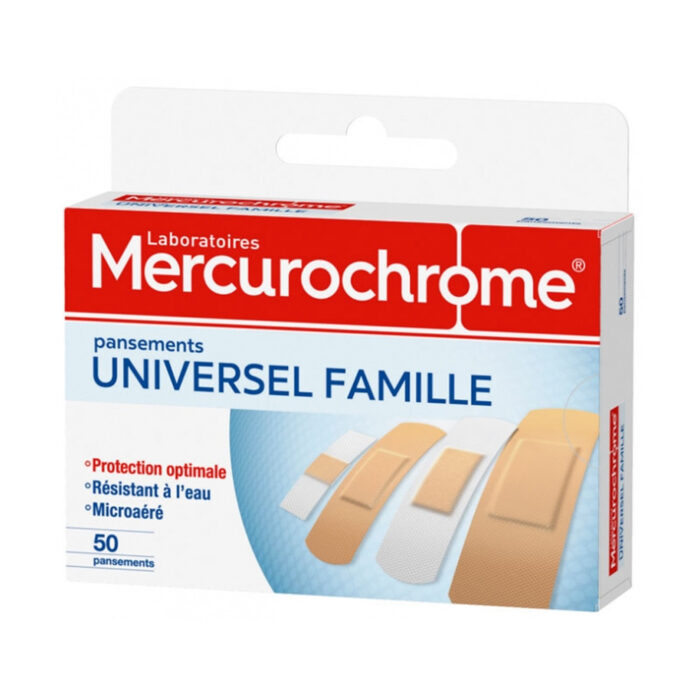 MERCUROCHROME PANSEMENT UNIVERSEL FAMILLE X50