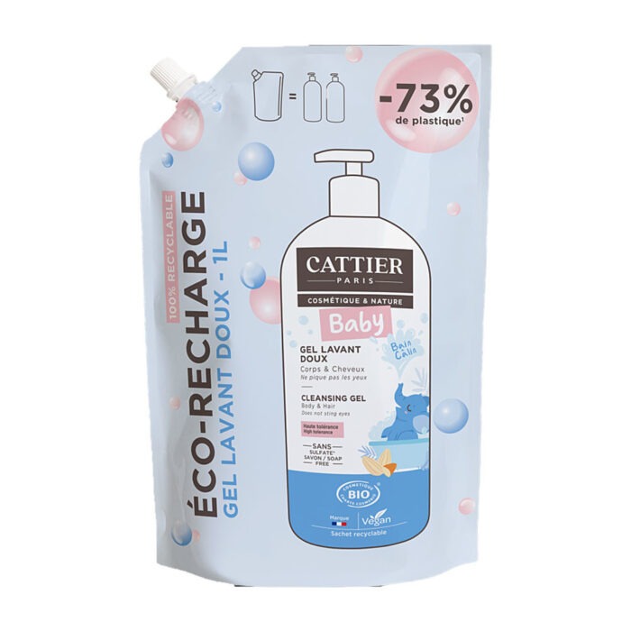 CATTIER BABY GEL LAVANT DOUX BIO RECHARGE 1 LITRE