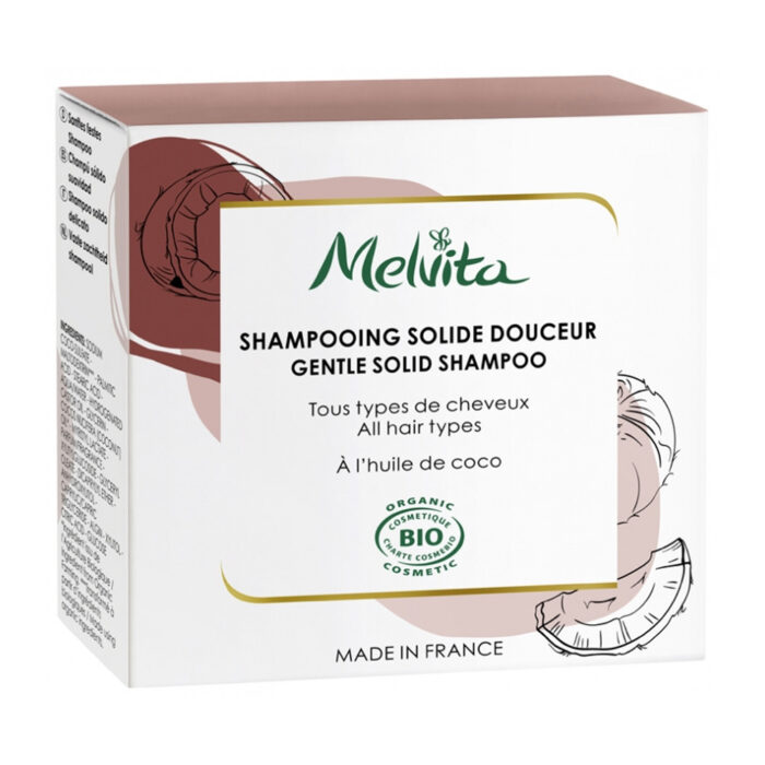 MELVITA SHAMPOOING SOLIDE DOUCEUR BIO 55G