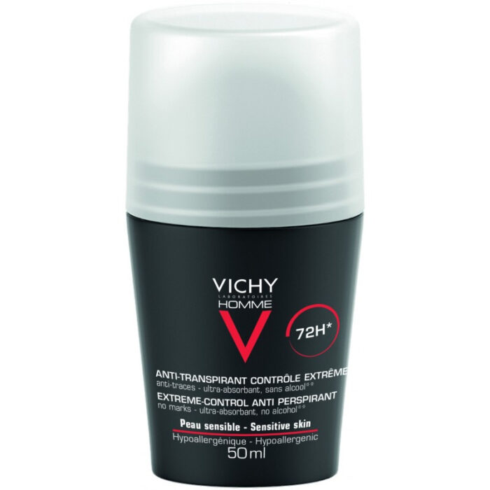VICHY HOMME DEODORANT ANTI TRANSPIRANT A BILLE 50ML – Image 2