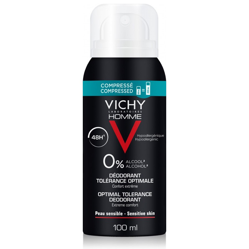 VICHY HOMME DEODORANT TOLERANCE OPTIMALE 100ML – Image 2