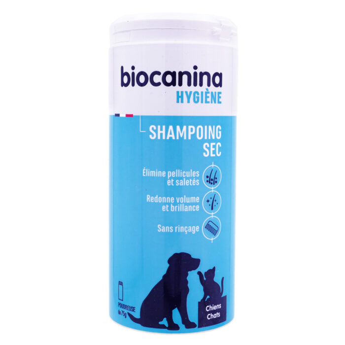 BIOCANINA SHAMPOOING SEC CHIENS ET CHATS 75G