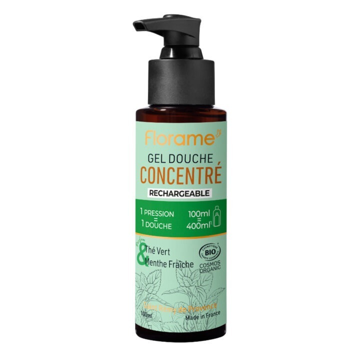FLORAME GEL DOUCHE CONCENTRE THE VERT MENTHE FRAICHE 100ML