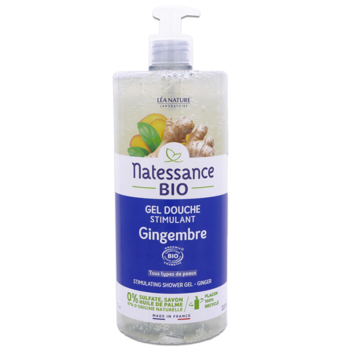NATESSANCE GEL DOUCHE STIMULANT GINGEMBRE 1 L BIO