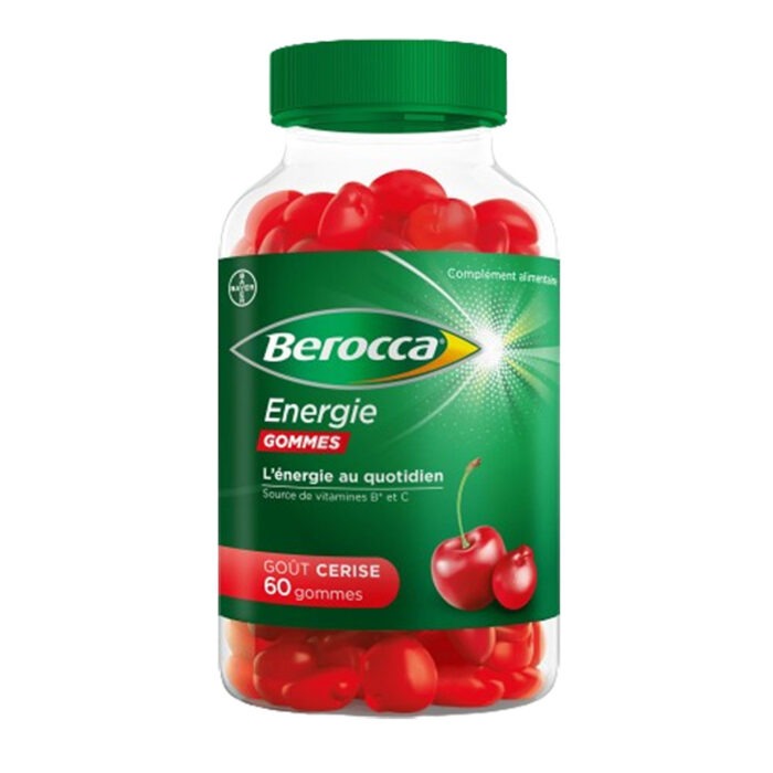BEROCCA ENERGIE GOUT CERISE 60 GOMMES