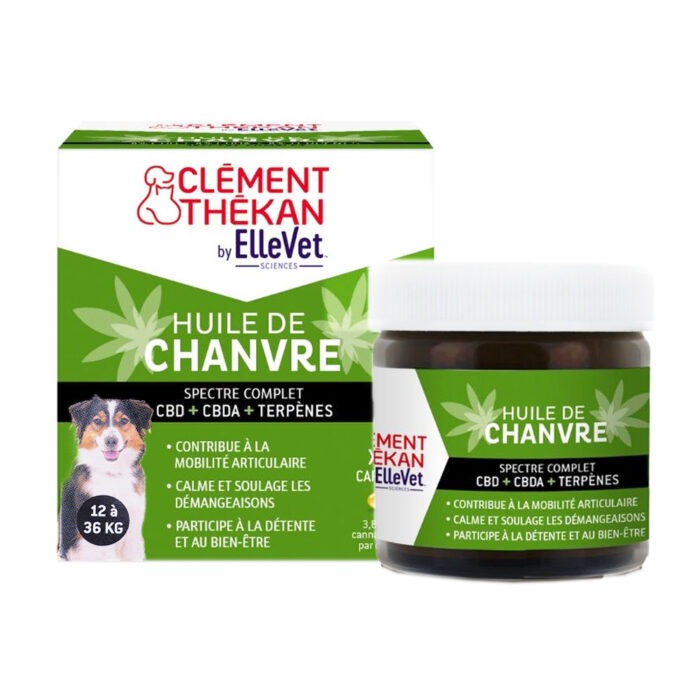 CLEMENT THEKAN HUILE DE CHANVRE CHIENS 12-36KG 45 CAPSULES