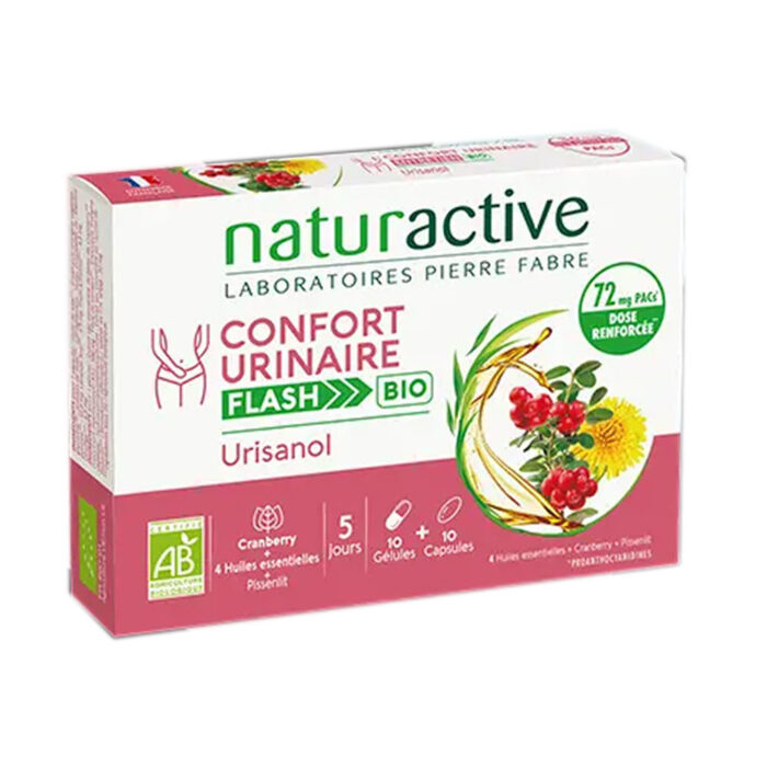 NATURACTIVE URINASOL FLASH CRANBERRY BIO 10 GELULES + 10 CAPSULES