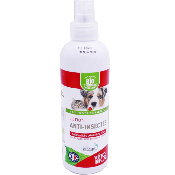 VETOBIOL LOTION ANTI-INSECTES 240ML