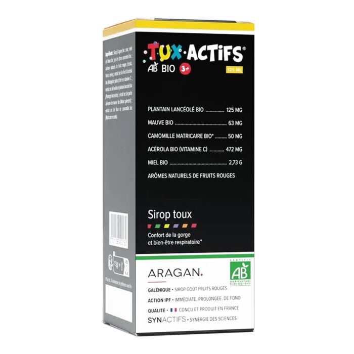 ARAGAN SYNACTIFS TUX ACTIFS BIO 125ML