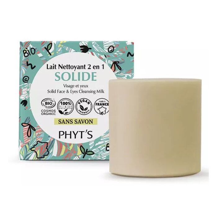 PHYT'S LAIT NETTOYANT SOLIDE 2 EN 1 BIO 48ML