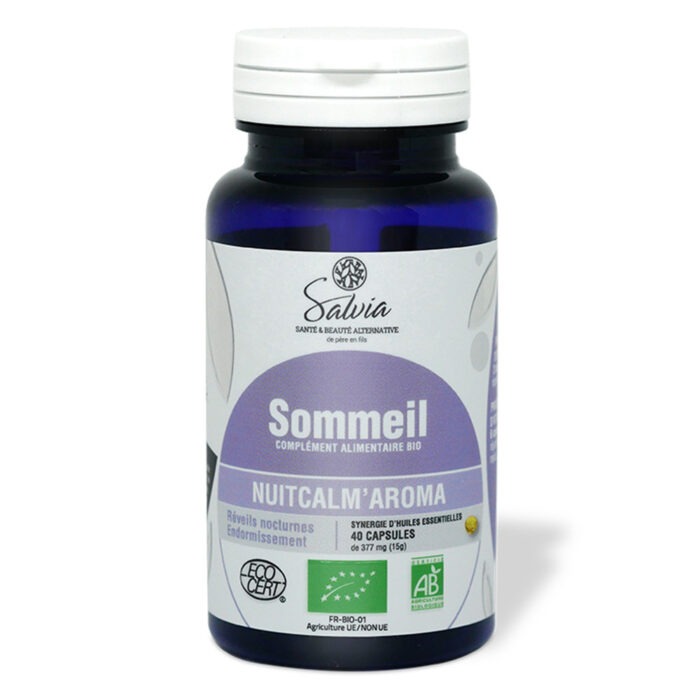SALVIA SOMMEIL NUITCALM'AROMA BIO 40 CAPSULES