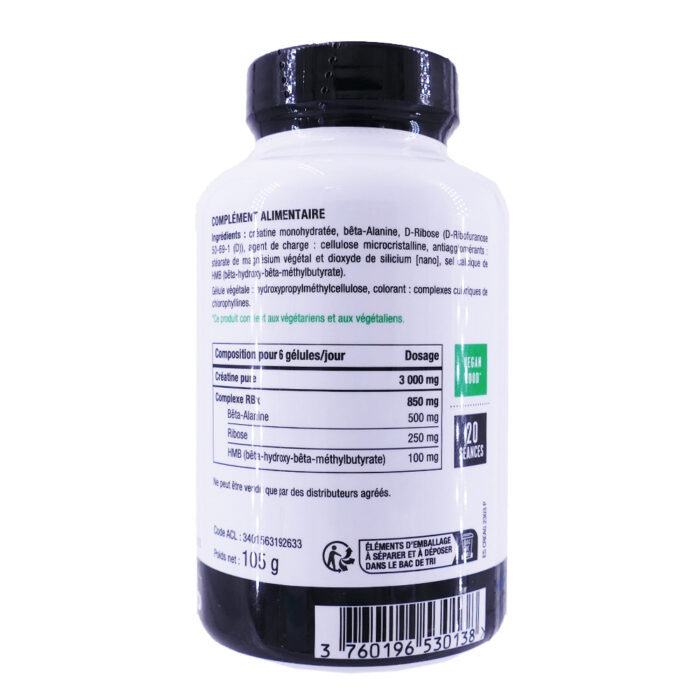 NHCO CREATINE RBX EXERCICES INTENSES 120 GELULES – Image 2