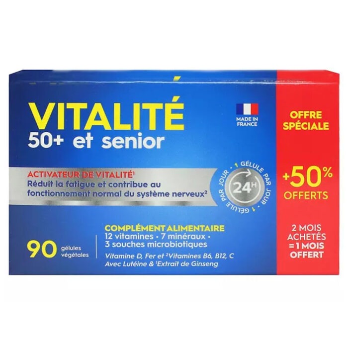 VITALITE 50+ ET SENIOR 90 GELULES