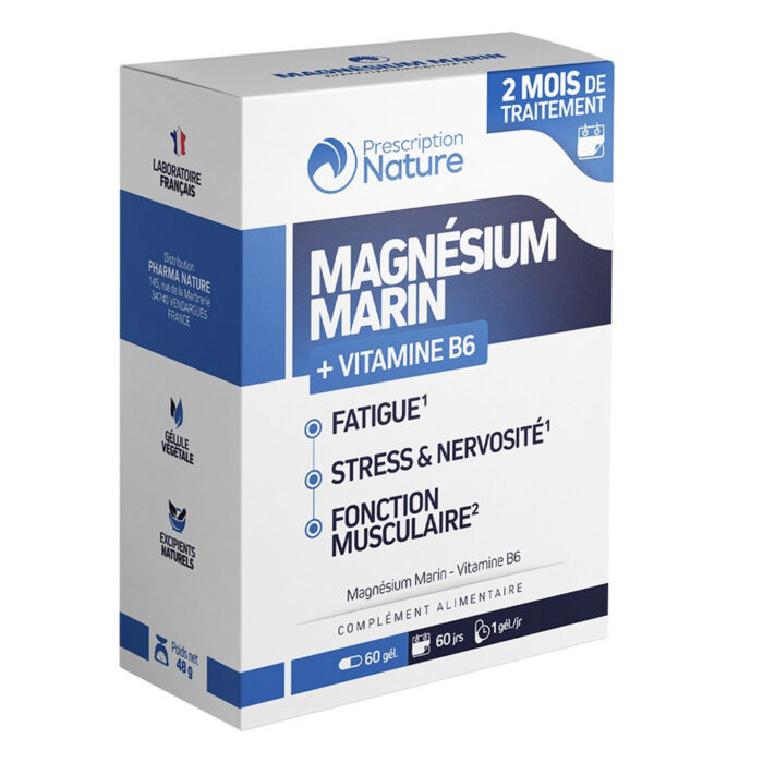 PRESCRIPTION NATURE MAGNESIUM MARIN 60 GELULES