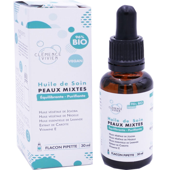 CLÉMENCE & VIVIEN HUILE DE SOIN PURIFIANTE BIO 30 ML