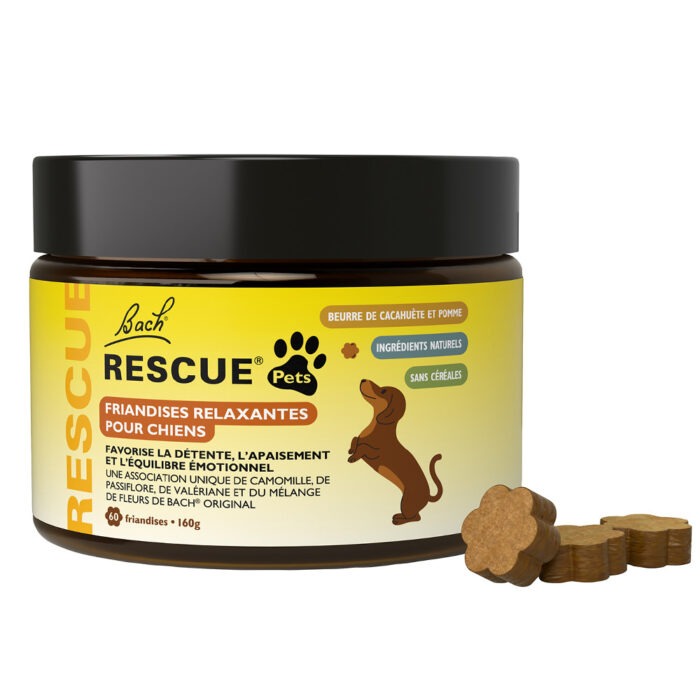 RESCUE PETS FRIANDISES RELAXANTES POUR CHIENS 60 FRIANDISES