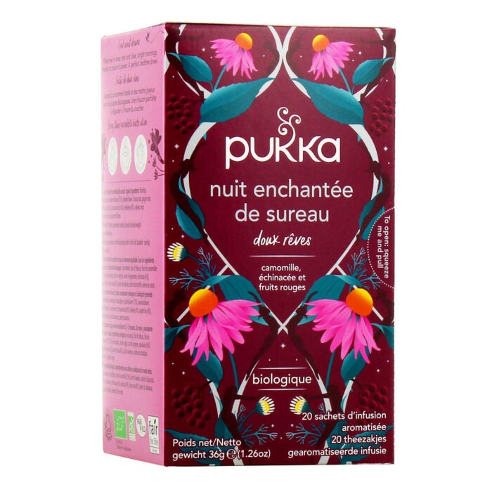 PUKKA NUIT ENCHANTEE DE SUREAU DOUX REVES 20 SACHETS