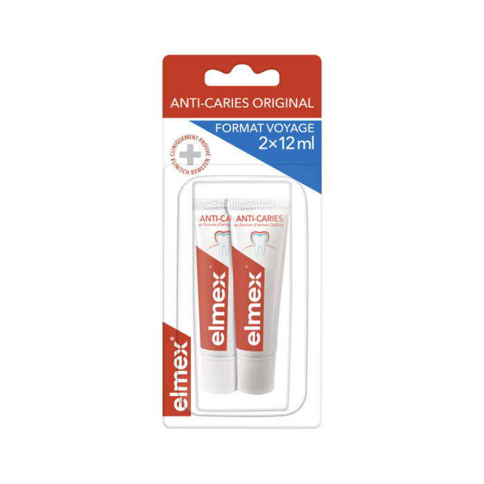 ELMEX ANTI CARIES TUBES DE VOYAGE 2X12ML