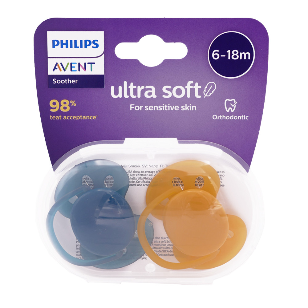 AVENT ULTRA SOFT 6-18MOIS LOT DE 2 SUCETTES – Image 2