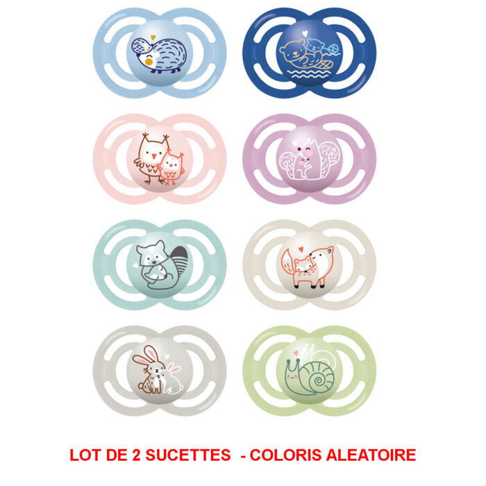 MAM SUCETTES PERFECT SILICONE +18M LOT DE 2 - DECOR57