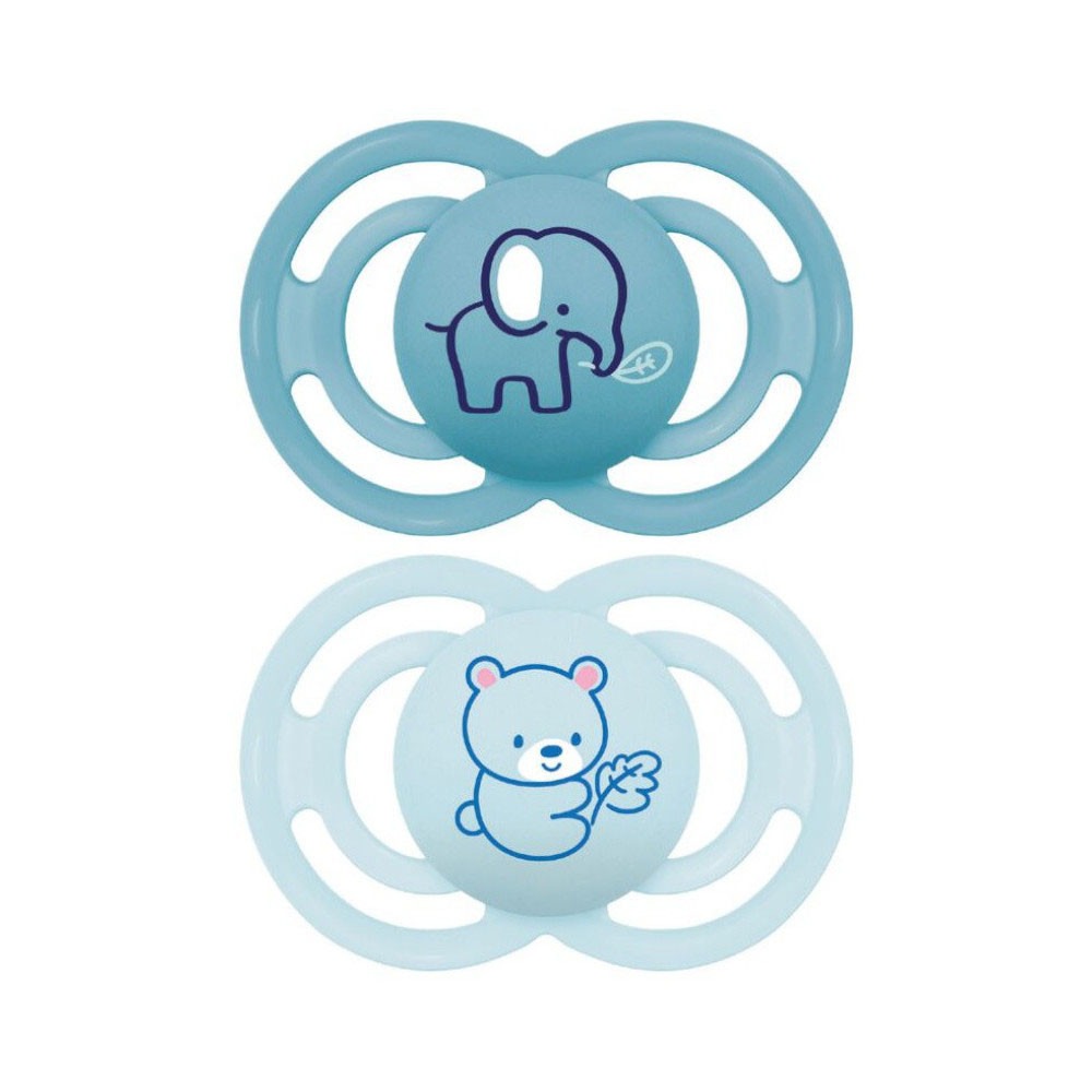 MAM PERFECT 2 SUCETTES SILICONE 18 MOIS+ ANIMAUX REF 57 – Image 2