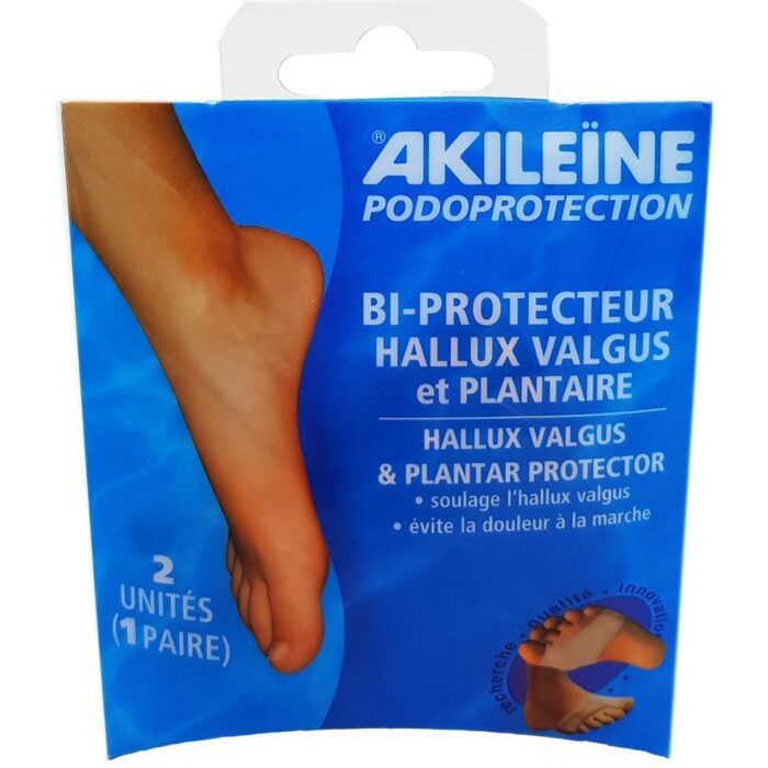 AKILEINE BI-PROTECTEUR HALLUX VALGUS & PLANTAIRE 1 PAIRE