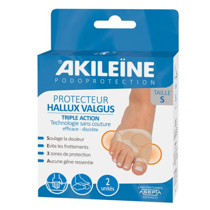 AKILEINE PROTECTEUR HALLUX VALGUS TAILLE S 2 UNITES