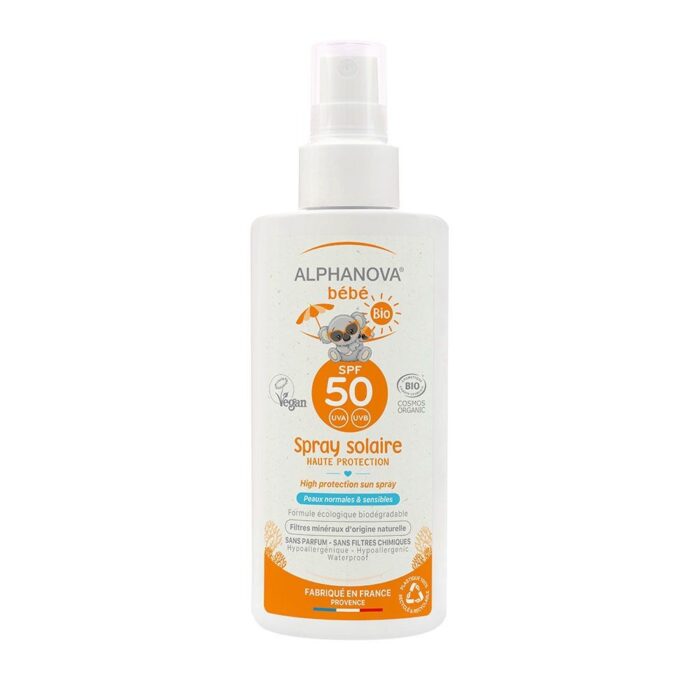 ALPHANOVA BEBE SUN SPRAY SOLAIRE BIO SPF50 125G
