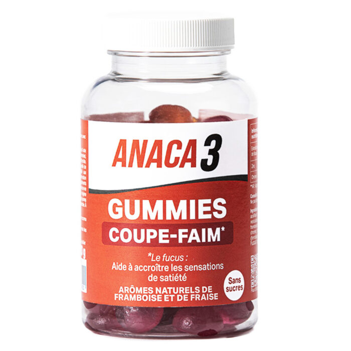 ANACA 3 GUMMIES COUPE FAIM 60 GUMMIES
