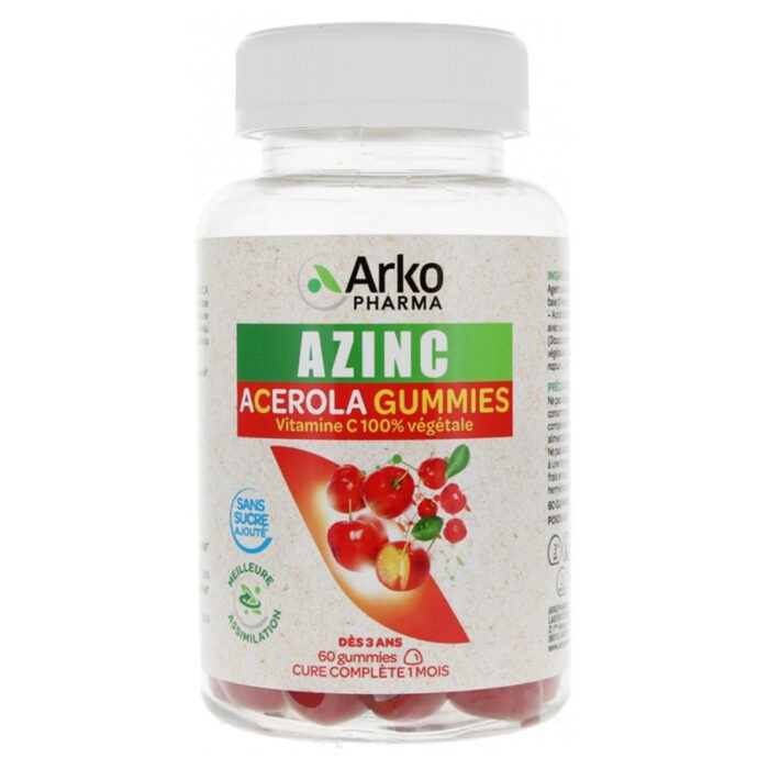 ARKOPHARMA AZINC ACEROLA 60 GUMMIES