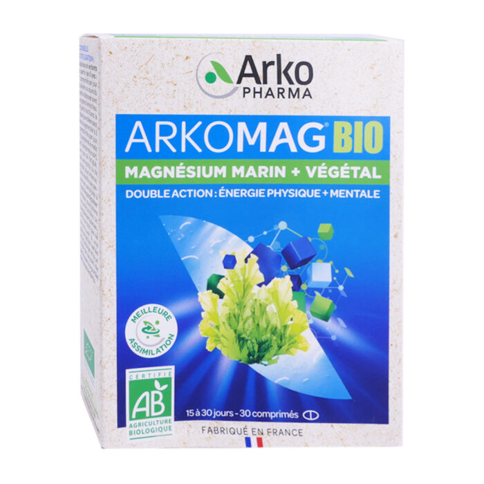 ARKOPHARMA BIO MAGNESIUM MARIN + VEGETAL 30 COMPRIMES