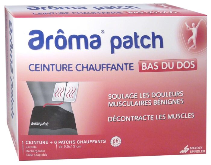AROMA PATCH CEINTURE CHAUFFANTE BAS DU DOS+6 PATCHS