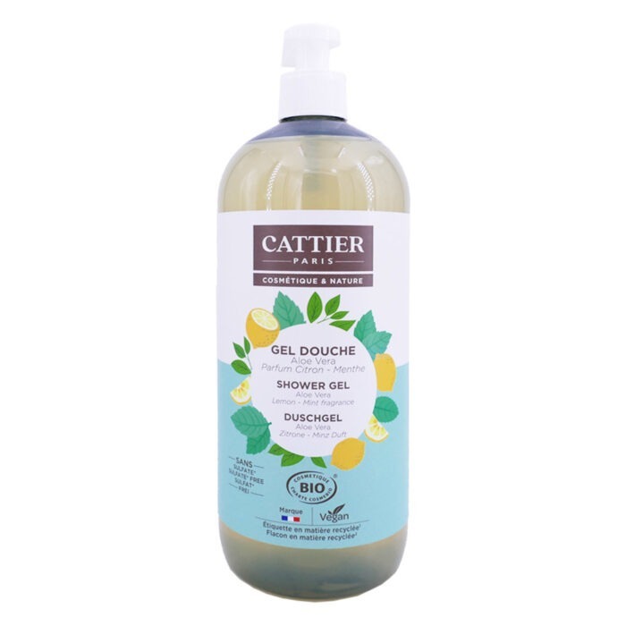 CATTIER GEL DOUCHE ALOE VERA BIO 1L – Image 2
