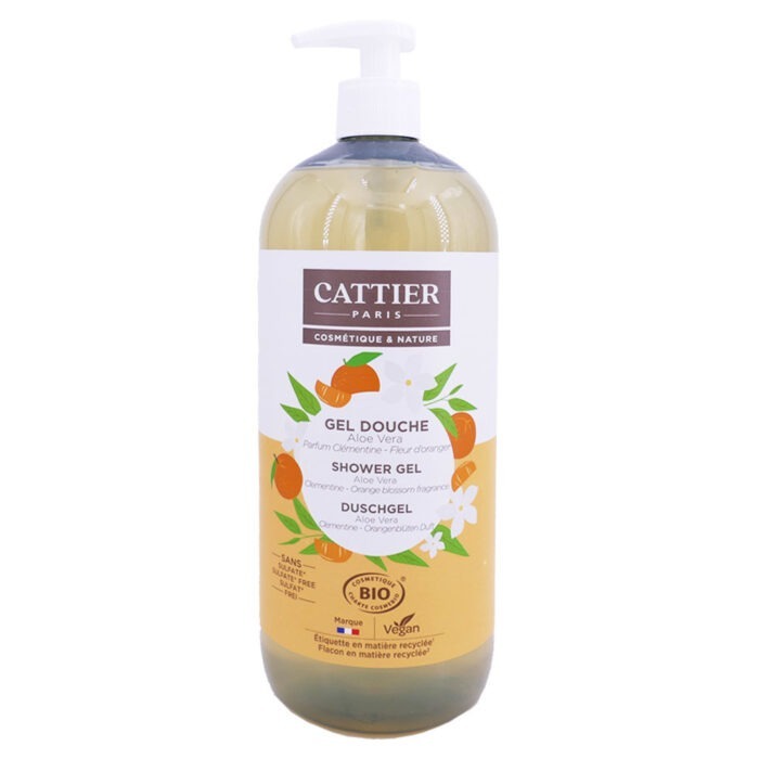 CATTIER GEL DOUCHE ALOE VERA BIO 1L – Image 5