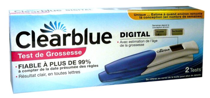 CLEARBLUE TEST DE GROSSESSE DIGITAL LOT DE 2