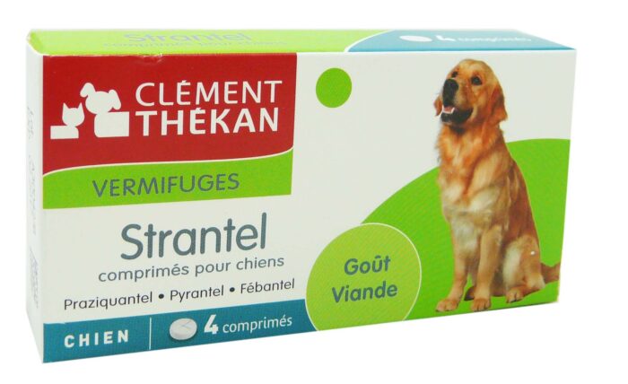 CLEMENT THEKAN STRANTEL VERMIFUGES CHIEN 4 COMPRIMES