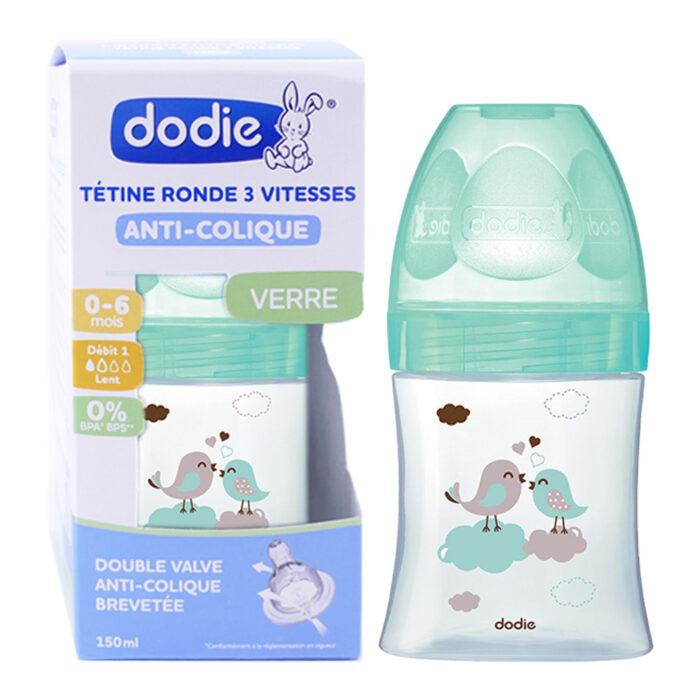 DODIE BIBERON ANTI COLIQUE VERRE 150ML 0-6 MOIS
