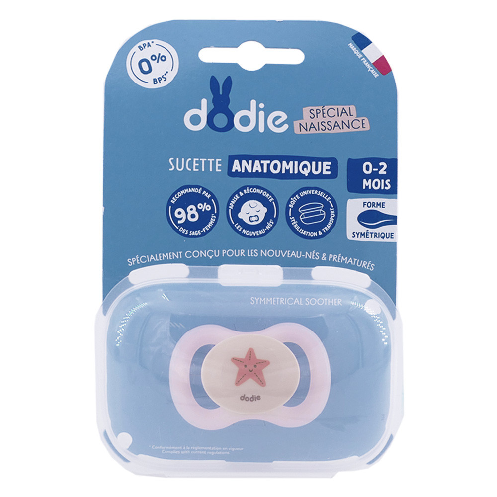 DODIE SUCETTE ANATOMIQUE SPECIAL NAISSANCE 0-2 MOIS – Image 2