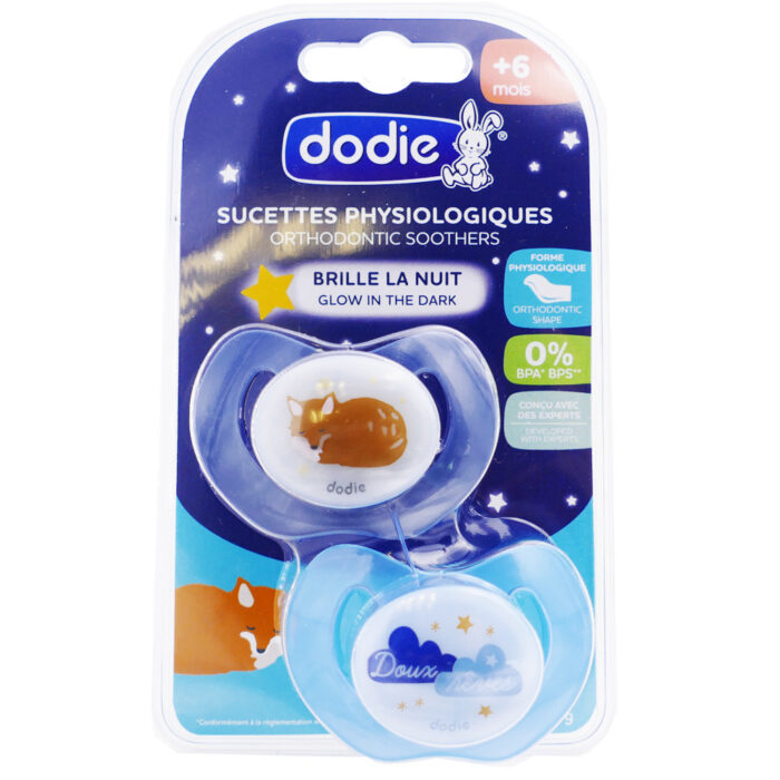 DODIE SUCETTES PHYSIOLOGIQUES NUIT 6M+ LOT DE 2