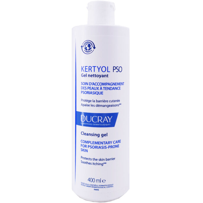 DUCRAY KERTYOL PSO GEL NETTOYANT PEAUX A TENDANCE PSORIASIQUE 400ML