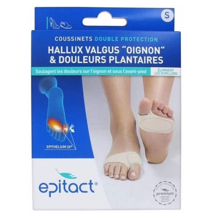 EPITACT COUSSINETS DOUBLE PROTECTION HALLUX VALGUS "OIGNON" TAILLE S