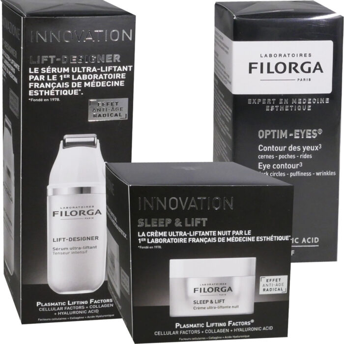 PACK FILORGA CREME SLEEP & FLIFT 50 ML + LIFT DESIGNER 30 ML + OPTIM EYES 15 ML