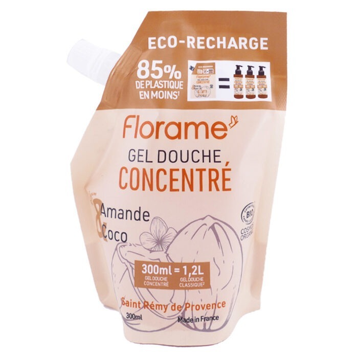 FLORAME GEL DOUCHE ECO RECHARGE AMANDE COCO 300ML