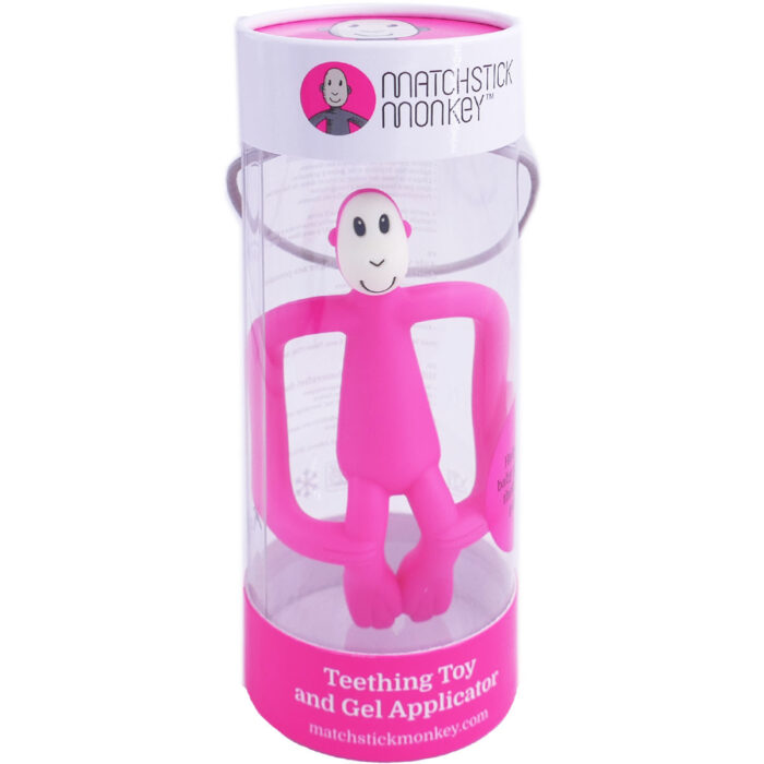 MATCHSTICK MONKEY ANNEAU DE DENTITION SINGE ROSE