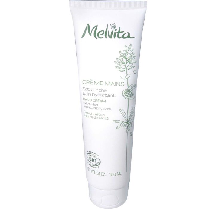 MELVITA CREME MAINS BIO EXTRA-RICHE HYDRATANTE 150ML