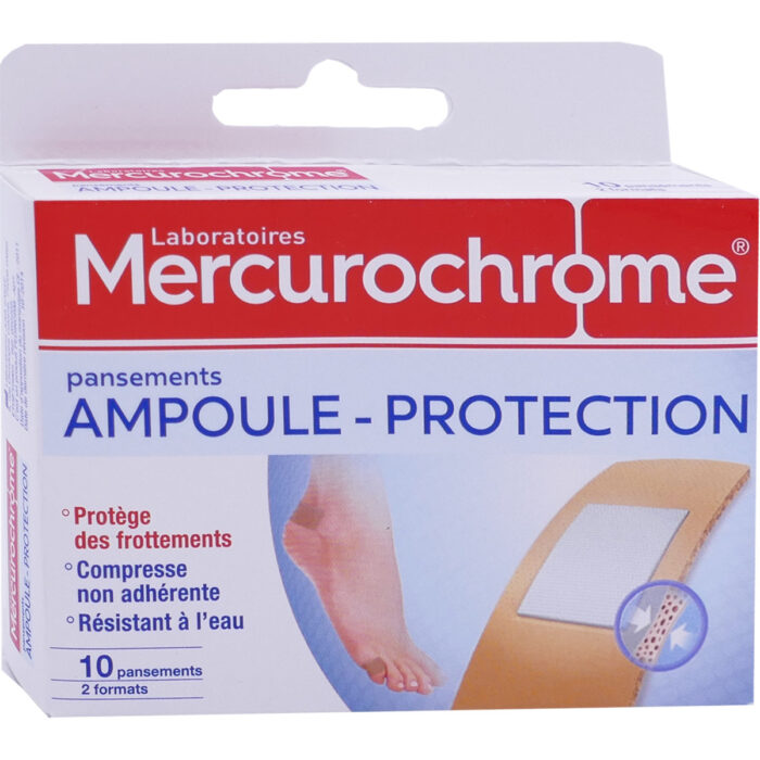 MERCUROCHROME AMPOULE PROTECTION 10 PANSEMENTS