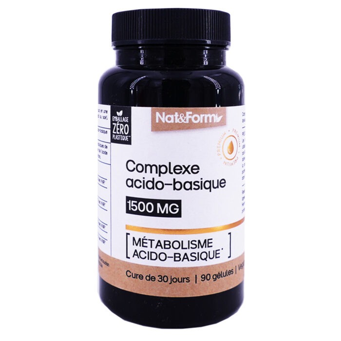 NAT&FORM COMPLEXE ACIDO-BASIQUE 1500MG 90 GELULES