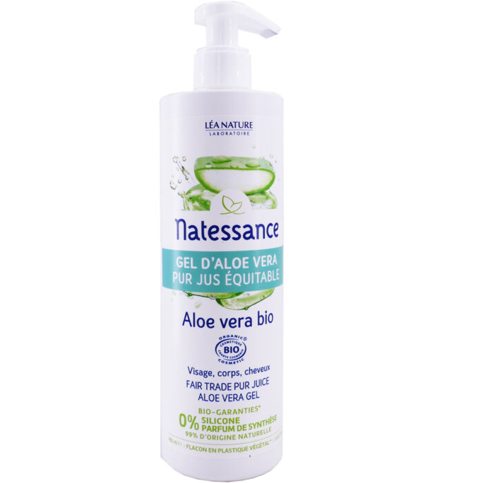 NATESSANCE GEL D'ALOE VERA PUR JUS EQUITABLE BIO 400ML