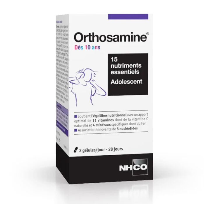 NHCO ORTHOSAMINE 10 ANS+ 15 NUTRIMENTS ESSENTIELS 56 GELULES